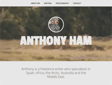 Tablet Screenshot of anthonyham.com